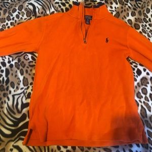 Boys Polo half zip sweater